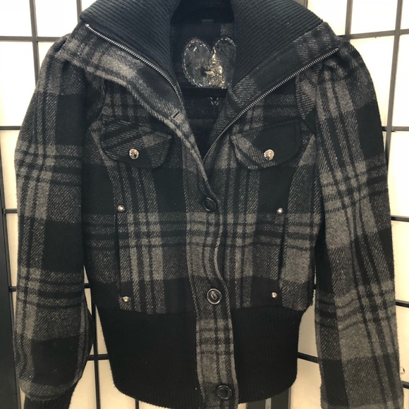 guess plaid jacket